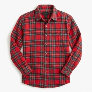 MOUNTAIN TEK Vintage 90s Red Plaid Cotton Flannel Button Down Shirt Size Large L
